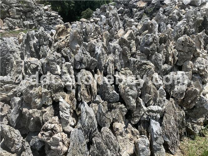 花园青龙石鱼池围边园林景观石